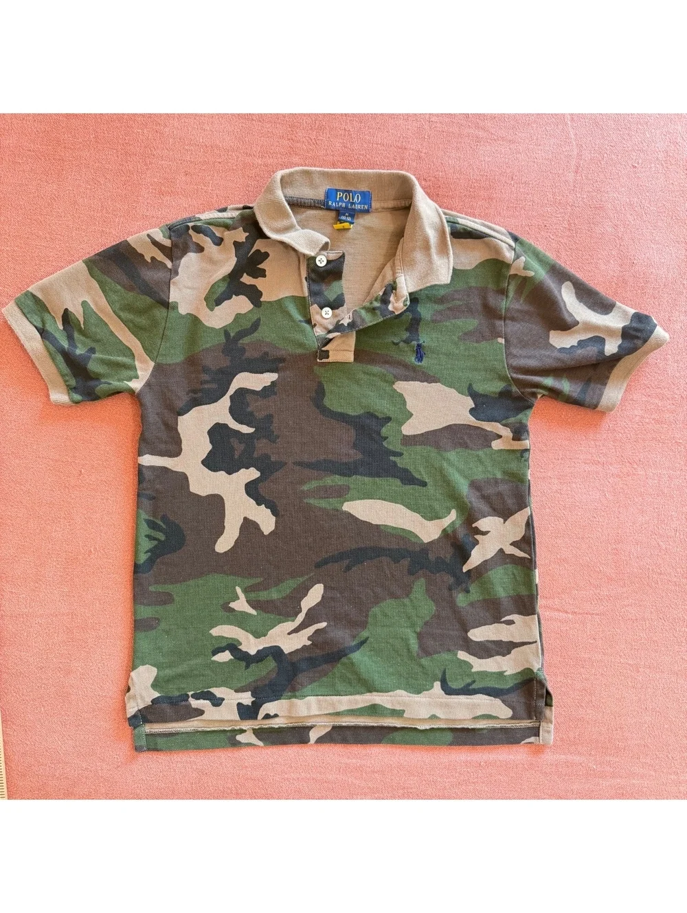 Polo Ralph Lauren Boys Camouflage Cotton Polo Shirt Size M (10-12)